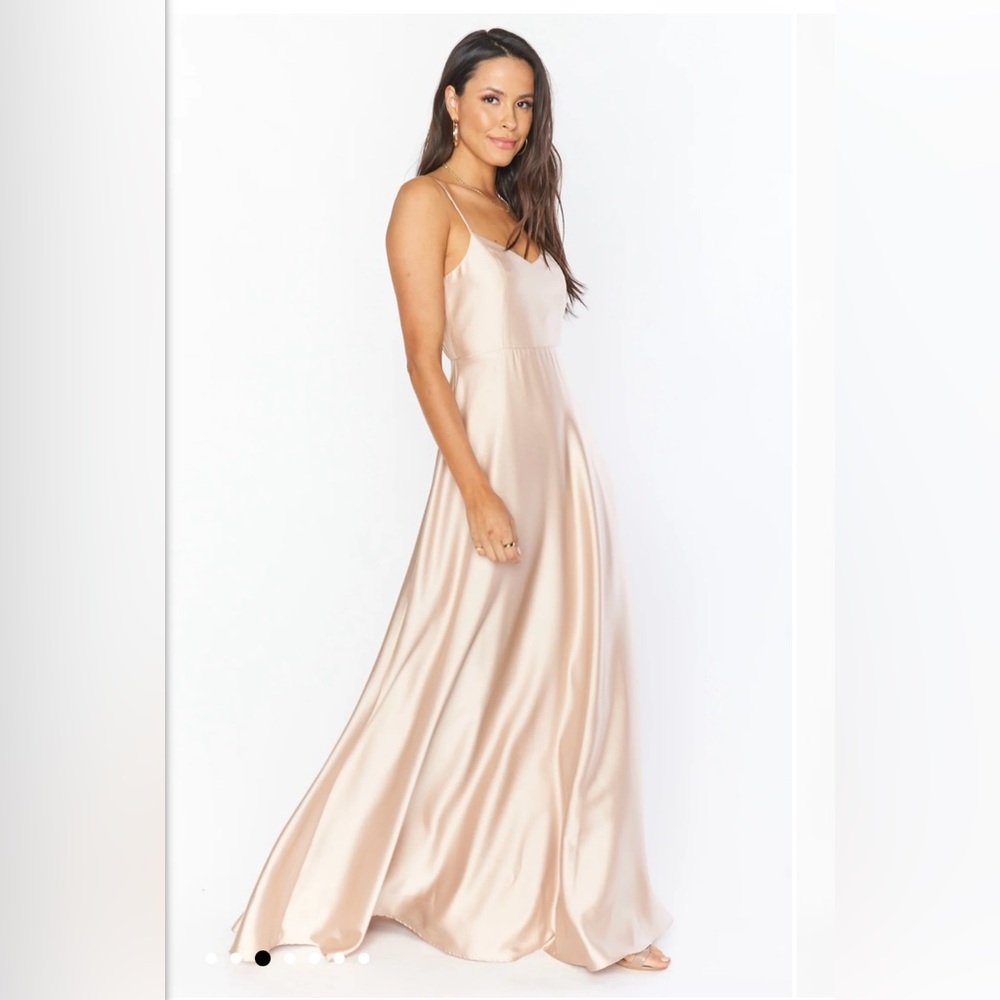 NWT! Show Me Your Mumu bridesmaid dress in champagne satin